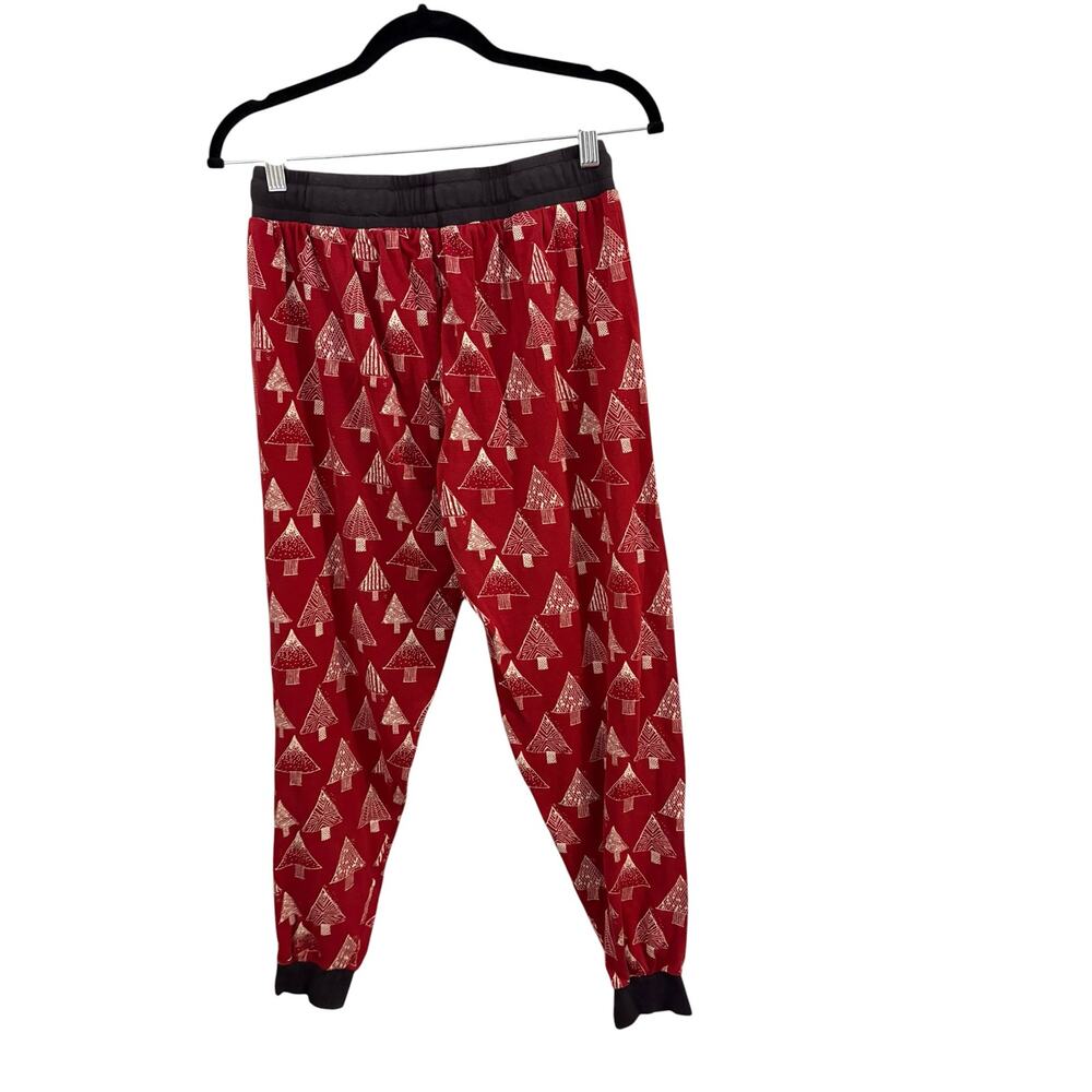 Burts Bees Baby 2 Piece Red Pajamas Organic Cotton Medium Christmas Trees - Picture 6 of 12